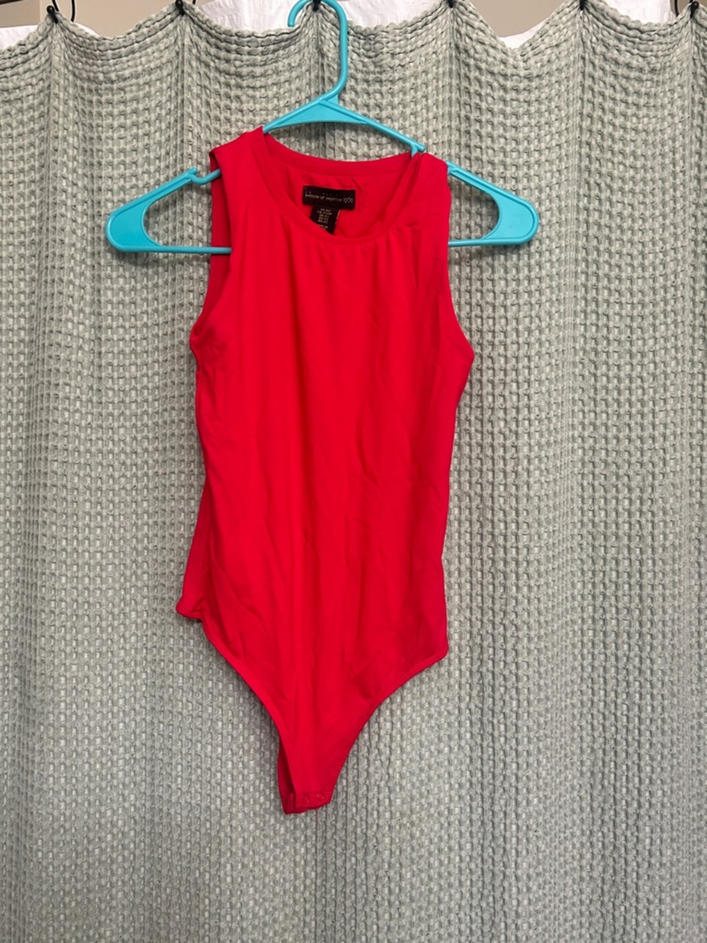 Red Sleeveless Girls One-Piece Bodysuit